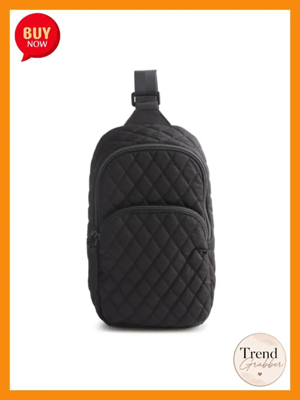 Premium Cotton Sling Backpack Crossbody Travel Bag Adjustable Strap
